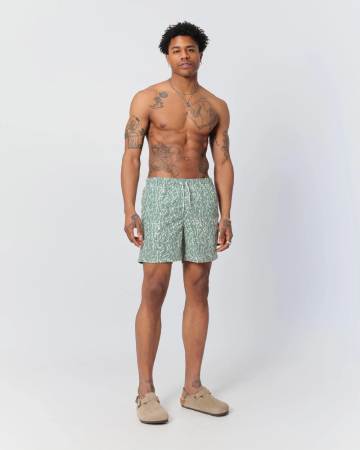 Bather Thyme Tropic Camo Swim Trunk
